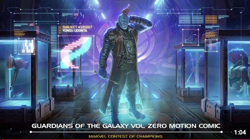 GUARDIANS OF THE GALAXY VOL. ZERO MOTION COMIC